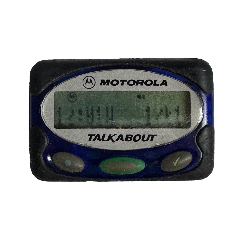 Motorola Beeper Pager With Clip Case Very Rare - For Collectors